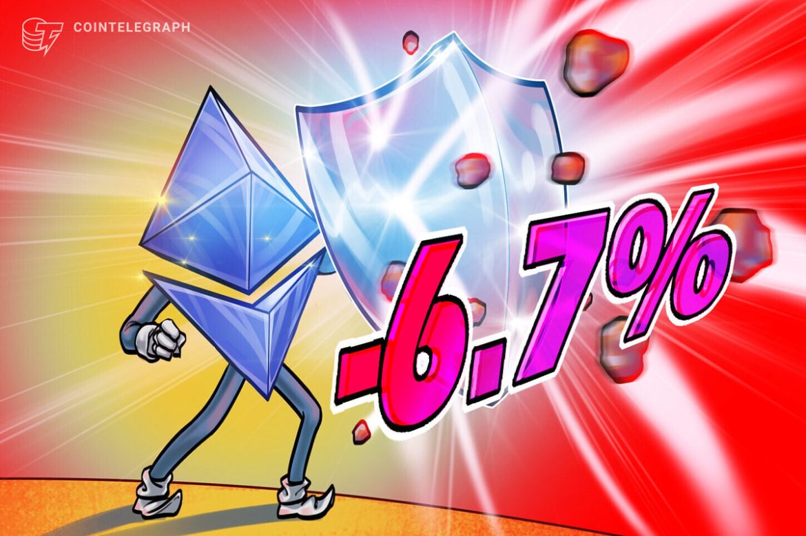 ETH Down Only 6.7% Following Friday's Crypto Market Crash