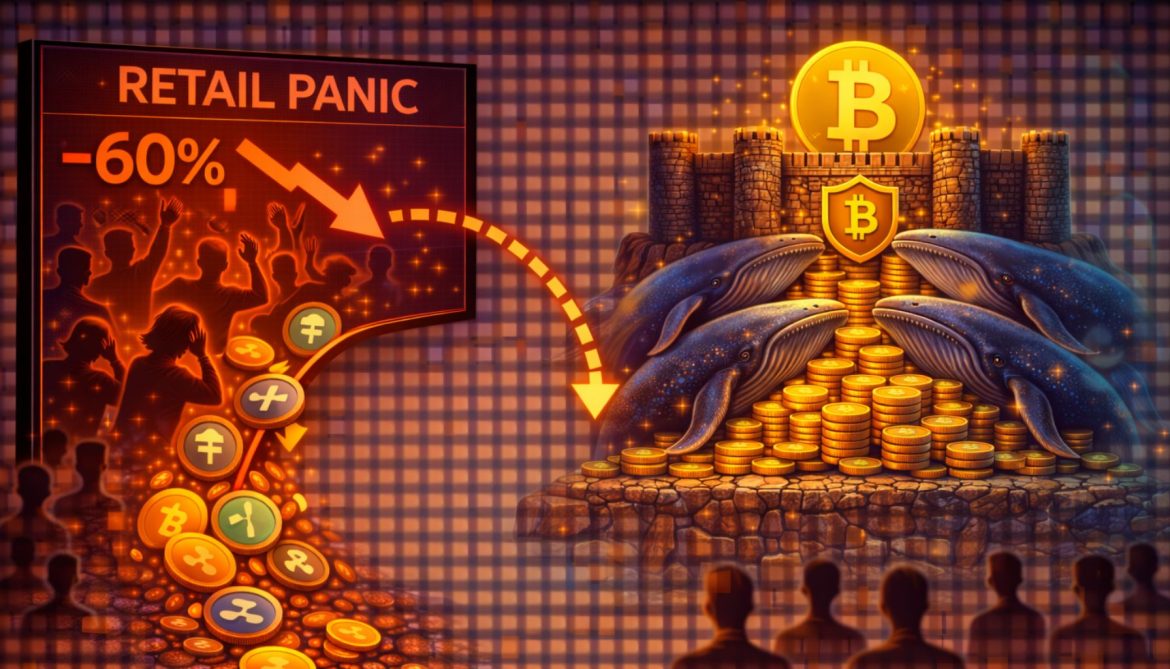 Crypto Whales Build A ‘Fortress Floor’ As Retail Panic Sells The Altcoin Sector