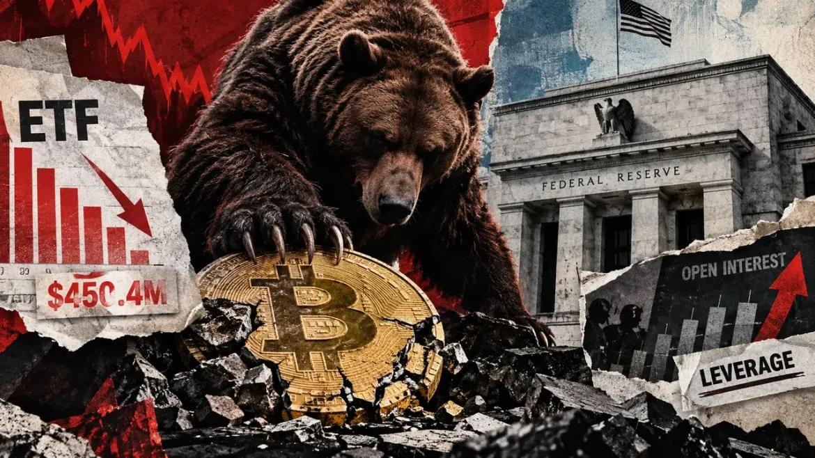 Bitcoin faces $450M ETF outflow before Fed decision