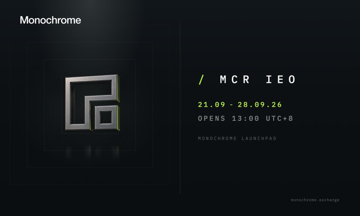 Multi-Asset Trading Venue Monochrome Exchange Announces IEO of Its Native Token, $MCR